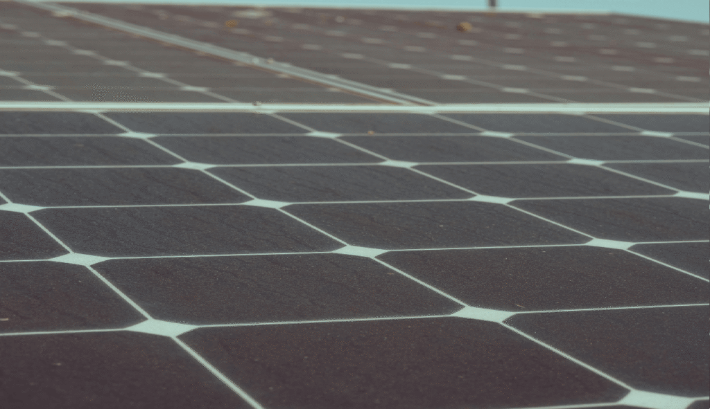 solar panels installed on rubber roof