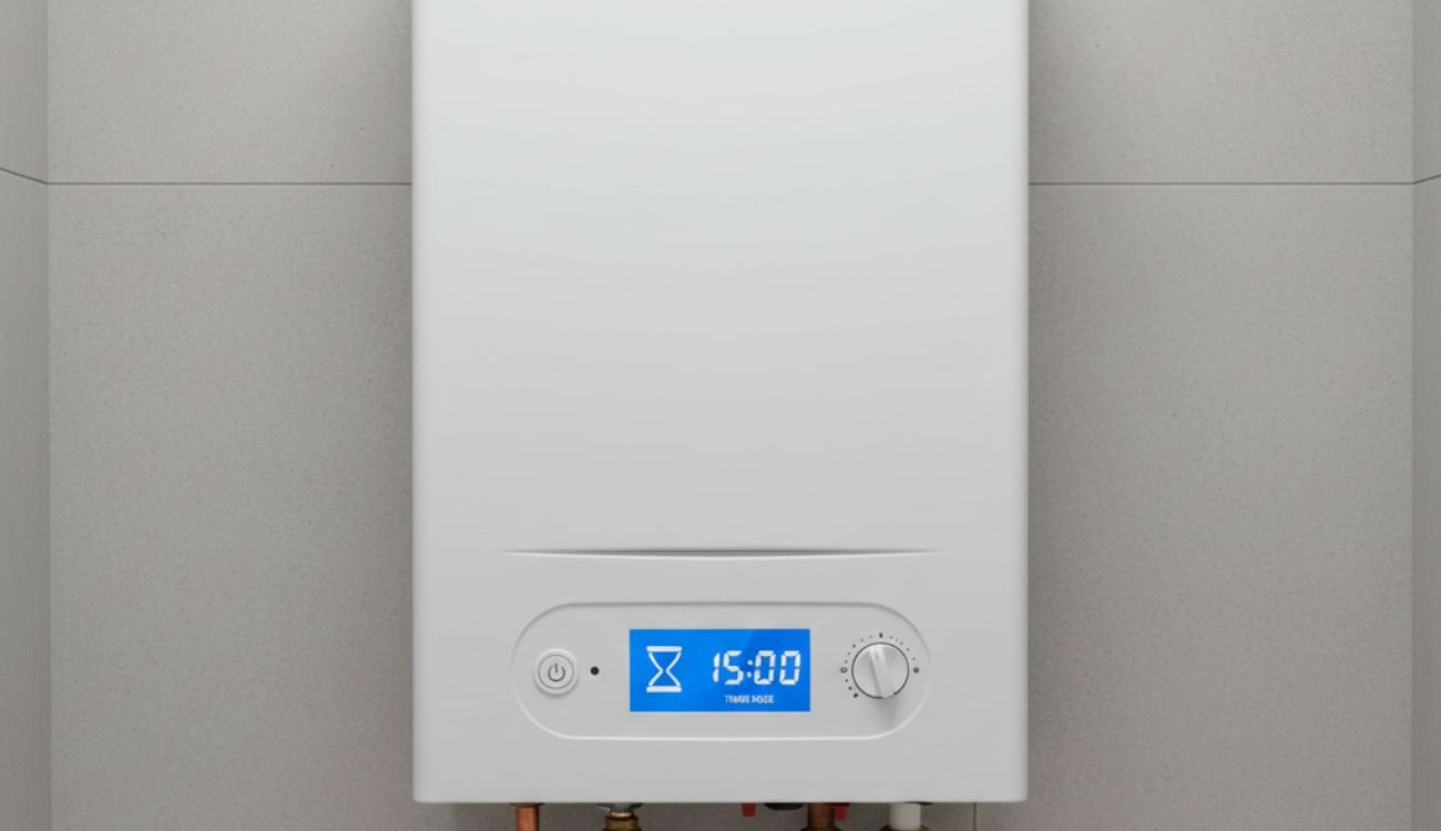 egg timer showing on vailliant boiler